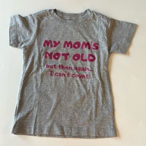 Gray - T-Shirt with Pink Print - 2T